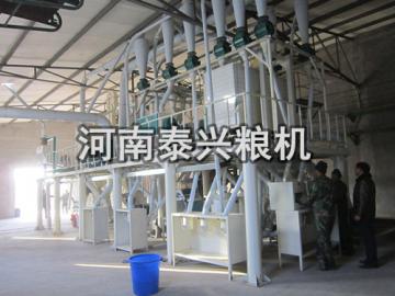 河北50噸玉米加工設(shè)備安裝案例