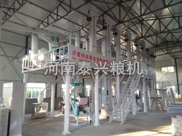 哈爾濱30噸級(jí)小米加工設(shè)備安裝案例