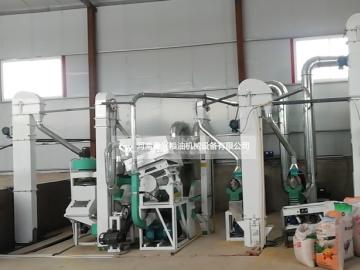 內(nèi)蒙通遼10噸小米加工設(shè)備安裝案例